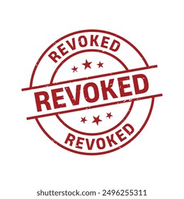 Revoked Rubber Stamp Grunge Sign