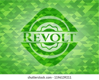 Revolt green mosaic emblem