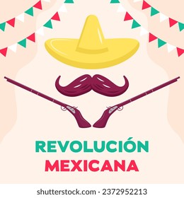 revolucion mexicana illustration design vector concept