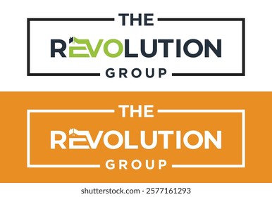 the revolution group logo design