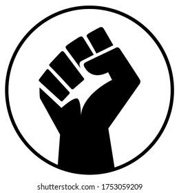 Revolution Hand Freedom Concept Protest Hand Stock Vector (Royalty Free ...