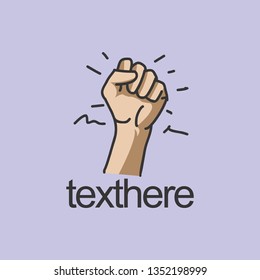 revolution hand symbol - vector design