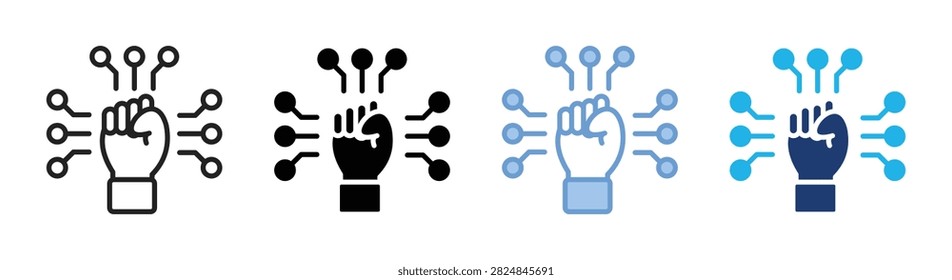 Revolution icon set multiple style collection