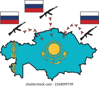Revolution in Kazakhstan. Armed invasion of the Russian army into Kazakhstan. The introduction of troops into Kazakhstan.