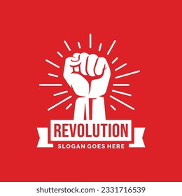 Revolution logo design vector illustration