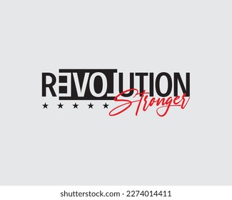 Revolution Stranger Fashion Simple Vintage Vector