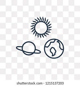 Revolution vector outline icon isolated on transparent background, high quality linear Revolution transparency concept can be used web and mobile