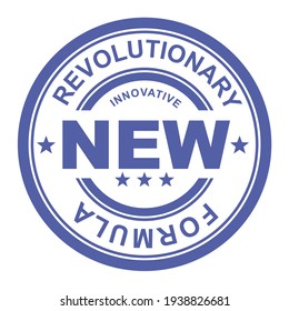 Revolutionary new formula - rubber stamp