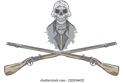 Revolutionary zombie/skull