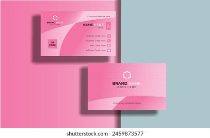 Revolutionize networking with vibrant, modern pink business cards from Shutterstock. Elevate your professional image and stand out in a sea of bland designs.