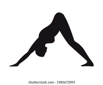 icono de silueta de pose de yoga giratoria