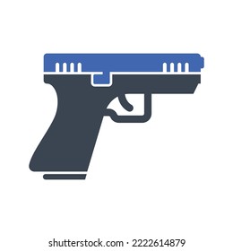 Revolver-Pistole-Symbol, Vektorgrafik