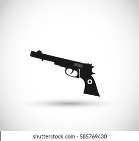 Revolver icon vector