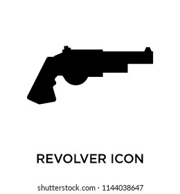 Revolver icon vector isolated on white background for your web and mobile app design, Revolver logo concept