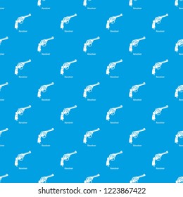 Revolver pattern vector seamless blue repeat for any use