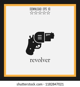 revolver vector icon