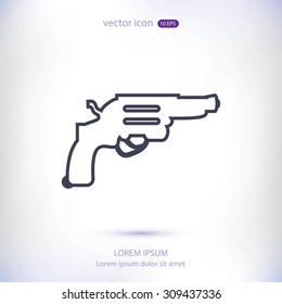 Revolver vector  icon