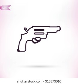 Revolver vector  icon