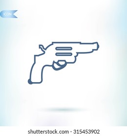 Revolver vector  icon