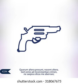 Revolver vector  icon