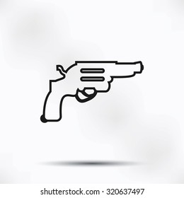 Revolver vector  icon