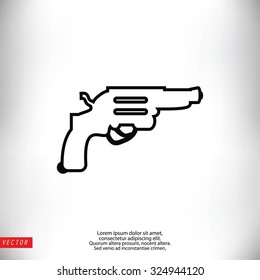 Revolver vector  icon
