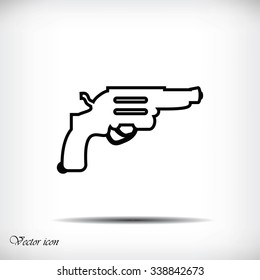 Revolver vector  icon