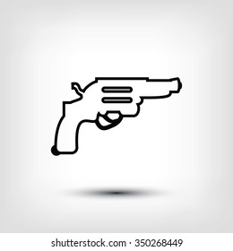 Revolver vector  icon