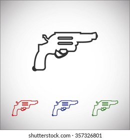Revolver vector  icon