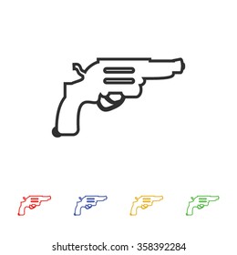 Revolver vector  icon