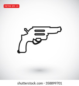 Revolver vector  icon