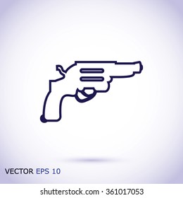Revolver vector  icon