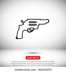 Revolver vector  icon