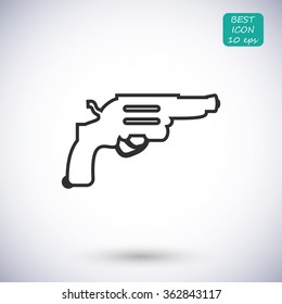 Revolver vector  icon