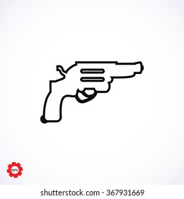 Revolver vector  icon