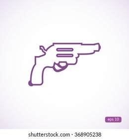 Revolver vector  icon