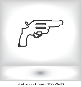 Revolver vector  icon