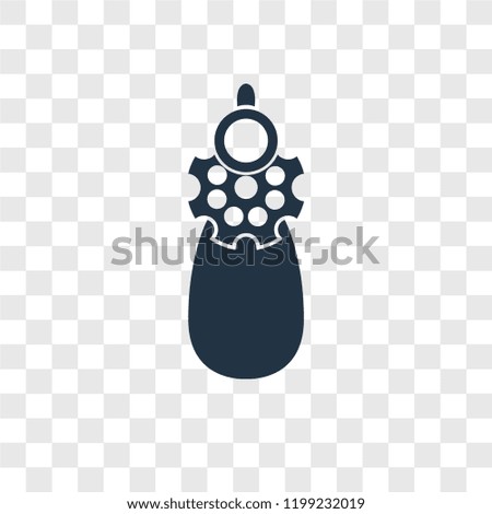 Revolver vector icon isolated on transparent background, Revolver transparency logo concept