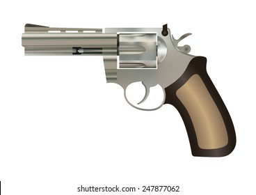 Revolver. Vector illustration.