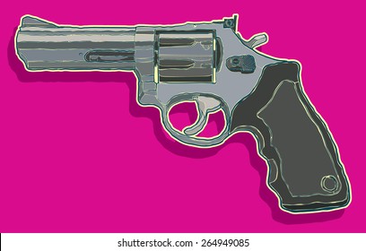Revolver vector illustration