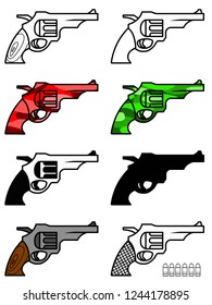 revolvers various isolated