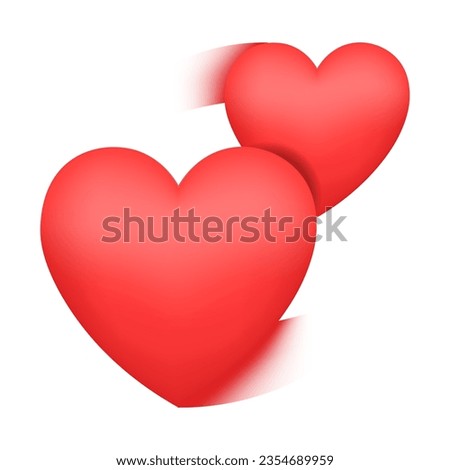 Revolving hearts emoji isolated on white background. Emoticons symbol modern, simple, vector, printed on paper. icon for website design, mobile app, and UI. Vector Illustration