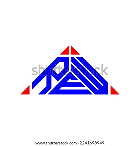 REW letter logo creative design with vector graphic, REW simple and modern logo.