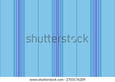 Rew year textile lines fabric, festive vertical seamless background. Tablecloth texture stripe vector pattern in cyan and indigo colors palette.