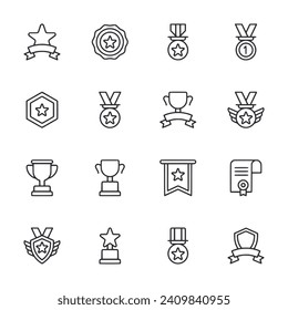 Symbol-Set für Belohnung und Abzeichen