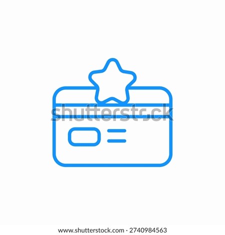 reward card icon sign vector