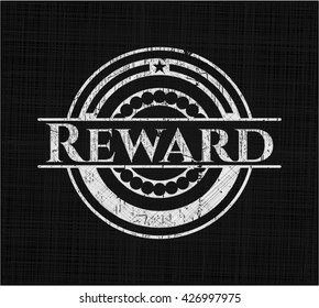 Reward with chalkboard texture