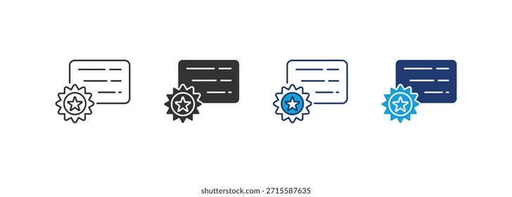 Ícone de Gráfico de Premiação Definir Coleção de Vários Estilos