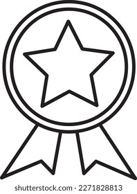 Reward Feedback Icons with black outline style. Thin line icon related to feedback, rating, testimonials, quick response, satisfaction and more. Simple web icon. Vector illustration