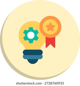 Icono de estilo de círculo plano de recompensa